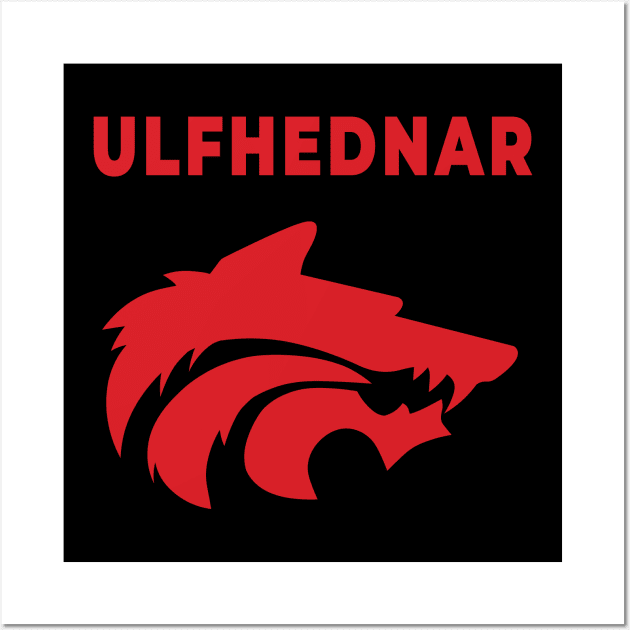 Ulfhednar (Red Logo) Wall Art by Ruiz Combat Grappling